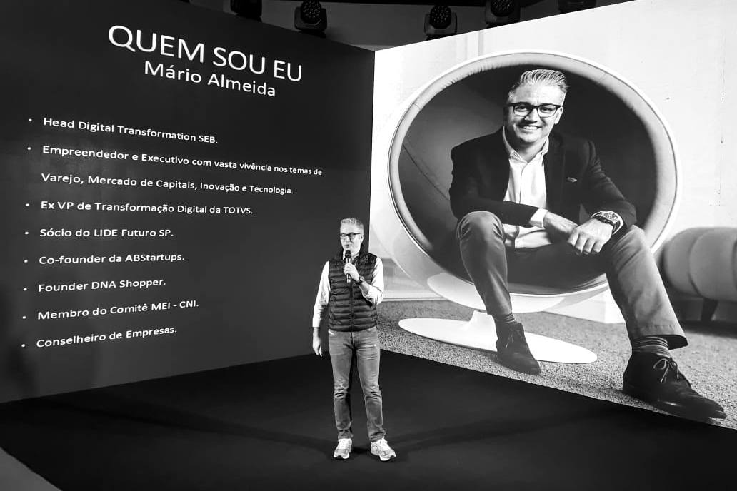 Mário Almeida em palestra no palco principal